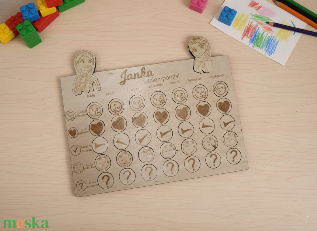 Jutalompont tábla - játék & sport - motivációs jutalomtábla - Meska.hu