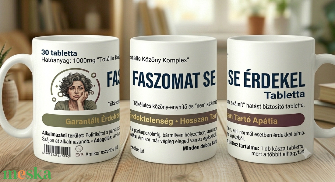 f.szomat se érdekli  vicces bögre - otthon & életmód - konyhafelszerelés, tálalás - tálalás - bögre & csésze - Meska.hu