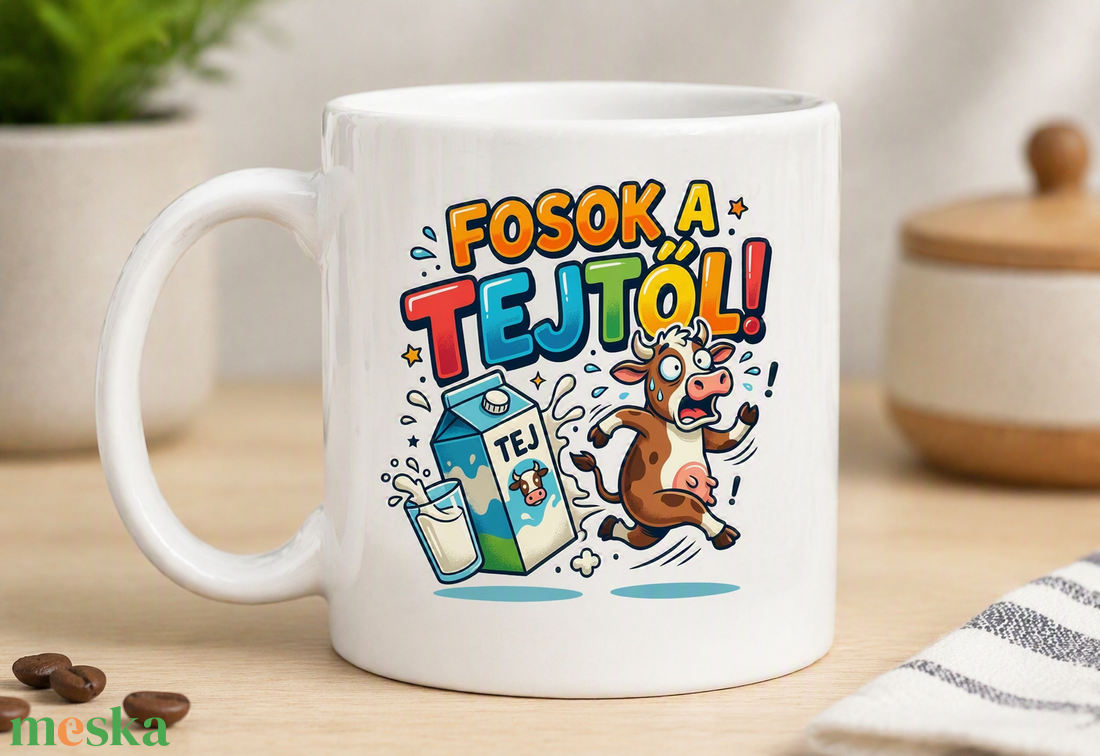 f.sok a tejtől vicces  bögre - otthon & életmód - konyhafelszerelés, tálalás - tálalás - bögre & csésze - Meska.hu