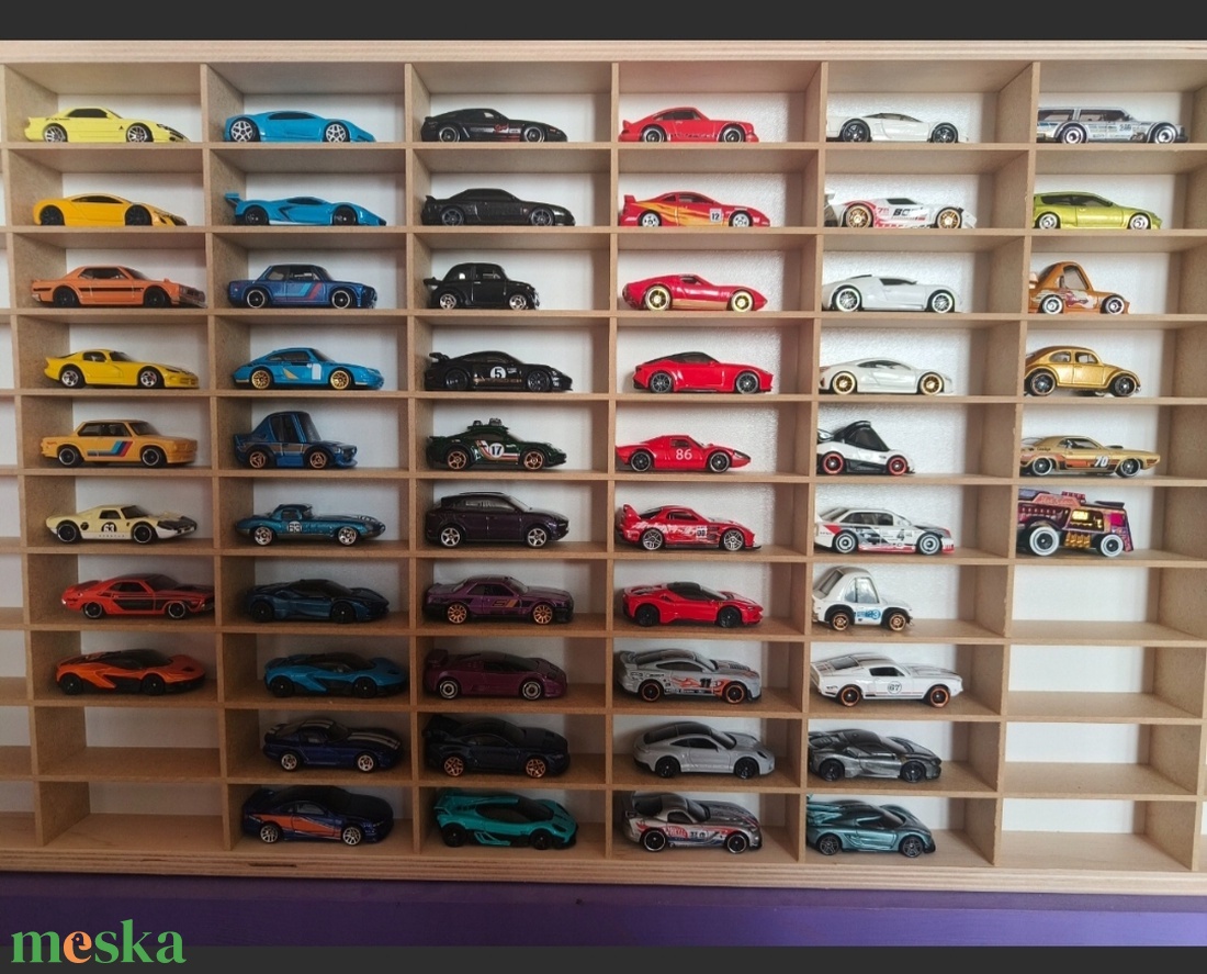 HotWheels kisautó tartó 80 darabos  - baba - mama - babaszobabútor - játéktároló - Meska.hu