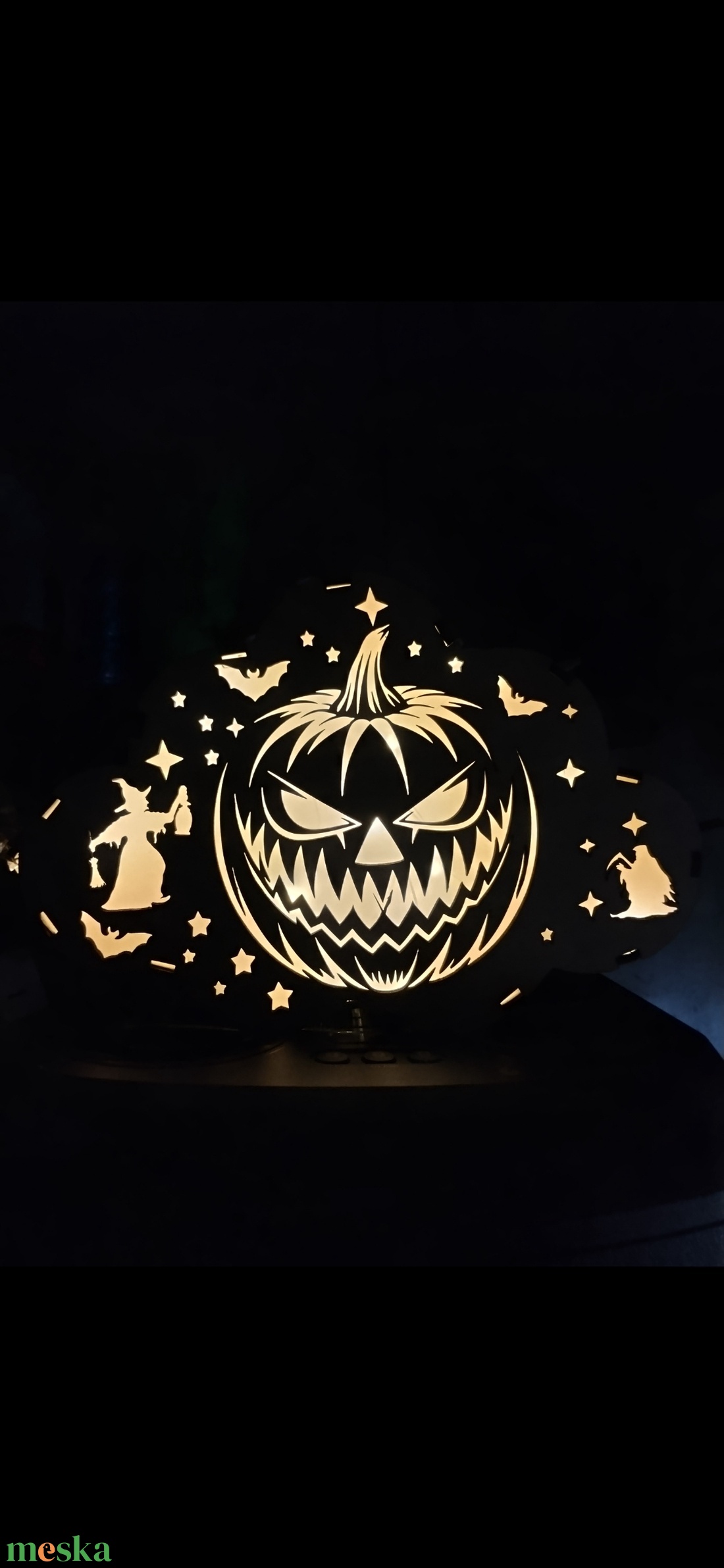 Halloween témájú lámpás  - otthon & életmód - lámpa - hangulatlámpa - Meska.hu