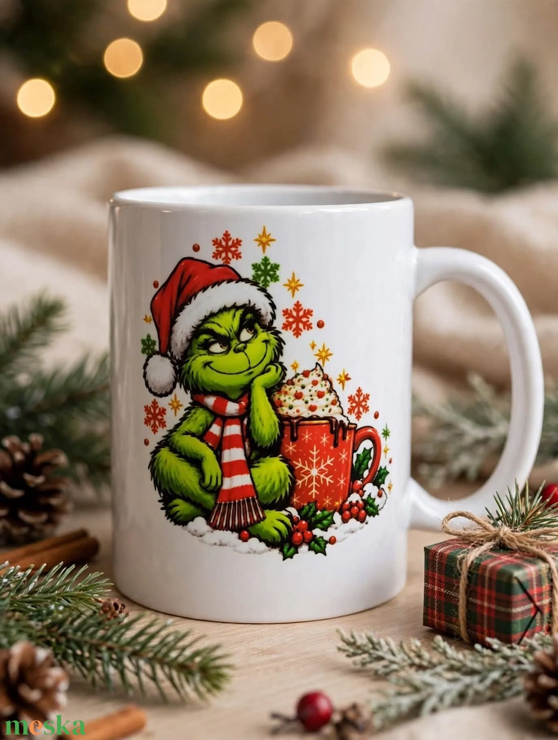 Karácsonyi bögre Grinches - otthon & életmód - konyhafelszerelés, tálalás - tálalás - bögre & csésze - Meska.hu