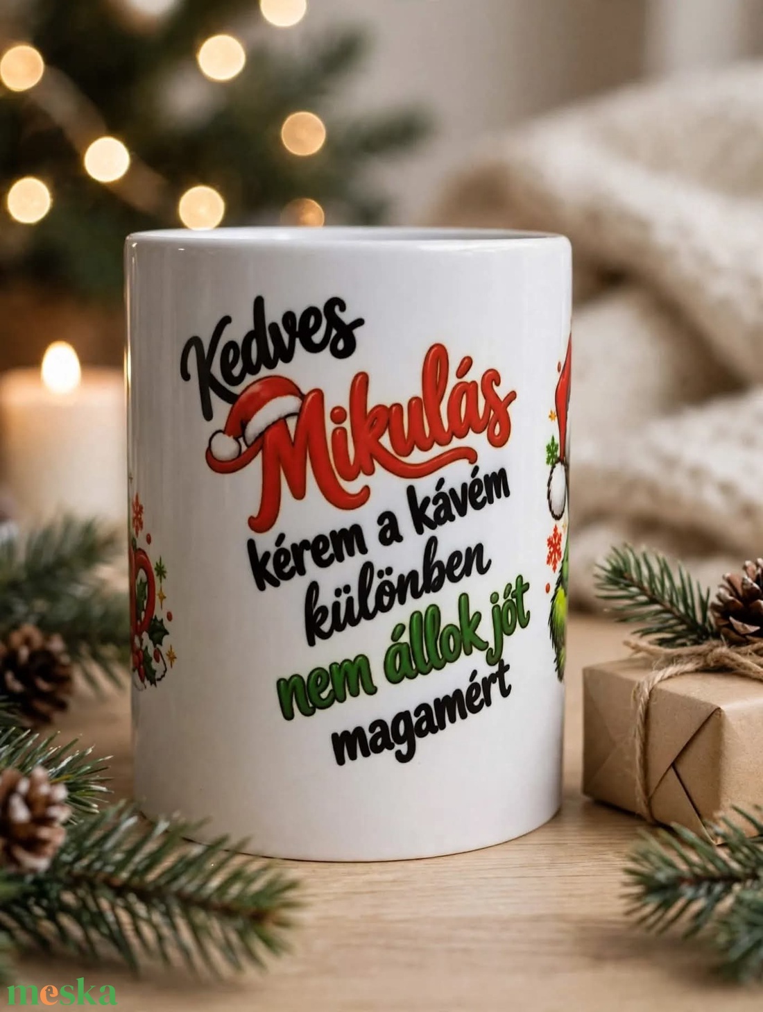 Karácsonyi bögre Grinches - otthon & életmód - konyhafelszerelés, tálalás - tálalás - bögre & csésze - Meska.hu