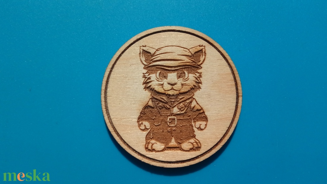 Cicás hűtőmágnesek, 1/3. Rajzolt cica sorozat. Macskás gravírozású hűtőmágnesek. - otthon & életmód - konyhafelszerelés, tálalás - konyhai dekoráció - hűtőmágnes - Meska.hu
