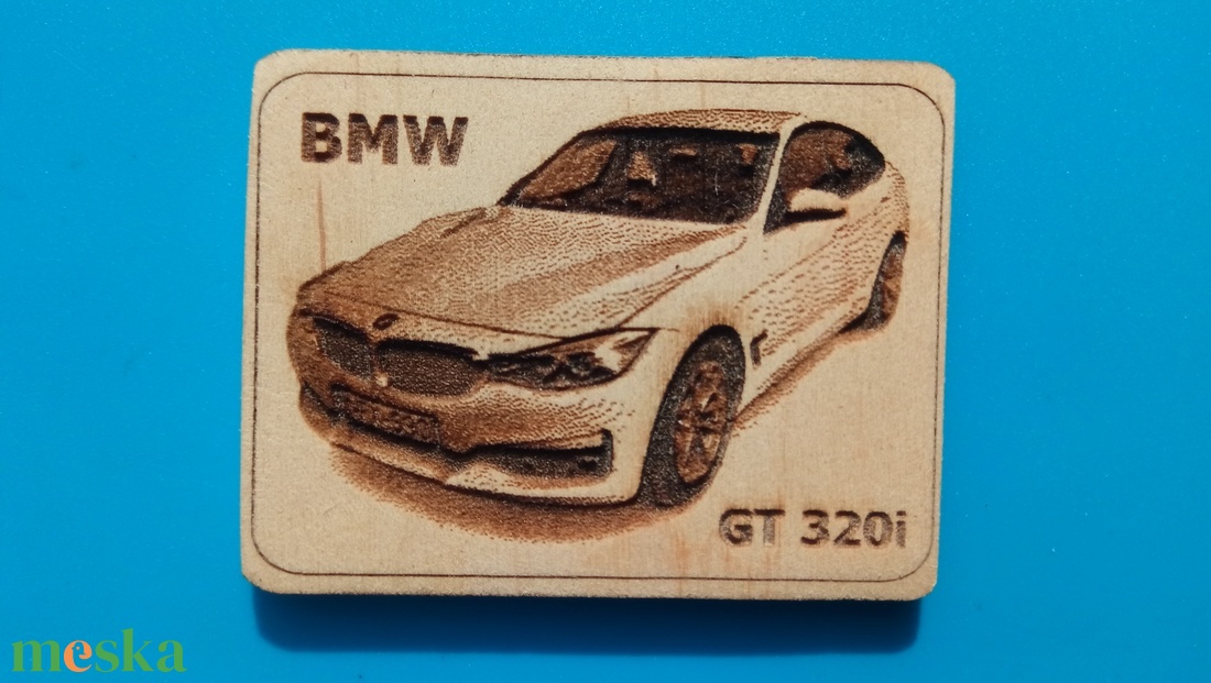 BMW GT320i mintás hűtőmágnes.  - otthon & életmód - konyhafelszerelés, tálalás - konyhai dekoráció - hűtőmágnes - Meska.hu