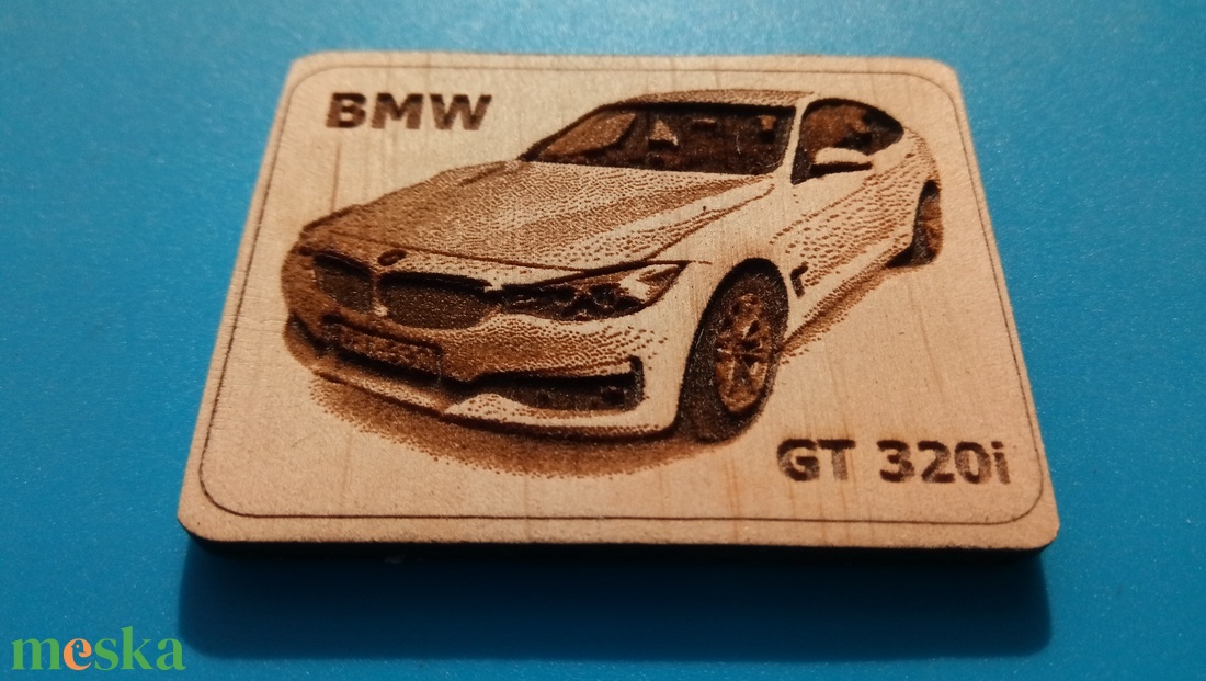 BMW GT320i mintás hűtőmágnes.  - otthon & életmód - konyhafelszerelés, tálalás - konyhai dekoráció - hűtőmágnes - Meska.hu