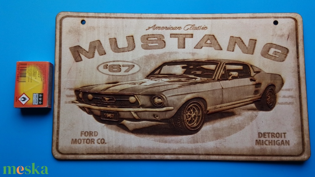 Ford Mustang fémtábla hangulatú gravírozás amei autó rajnogónak. - otthon & életmód - dekoráció - kép & falikép - fából készült kép - Meska.hu Ford Mustang fémtábla hangulatú gravírozás amei autó rajnogónak. - otthon & életmód - dekoráció - kép & falikép - fából készült kép - Meska.hu