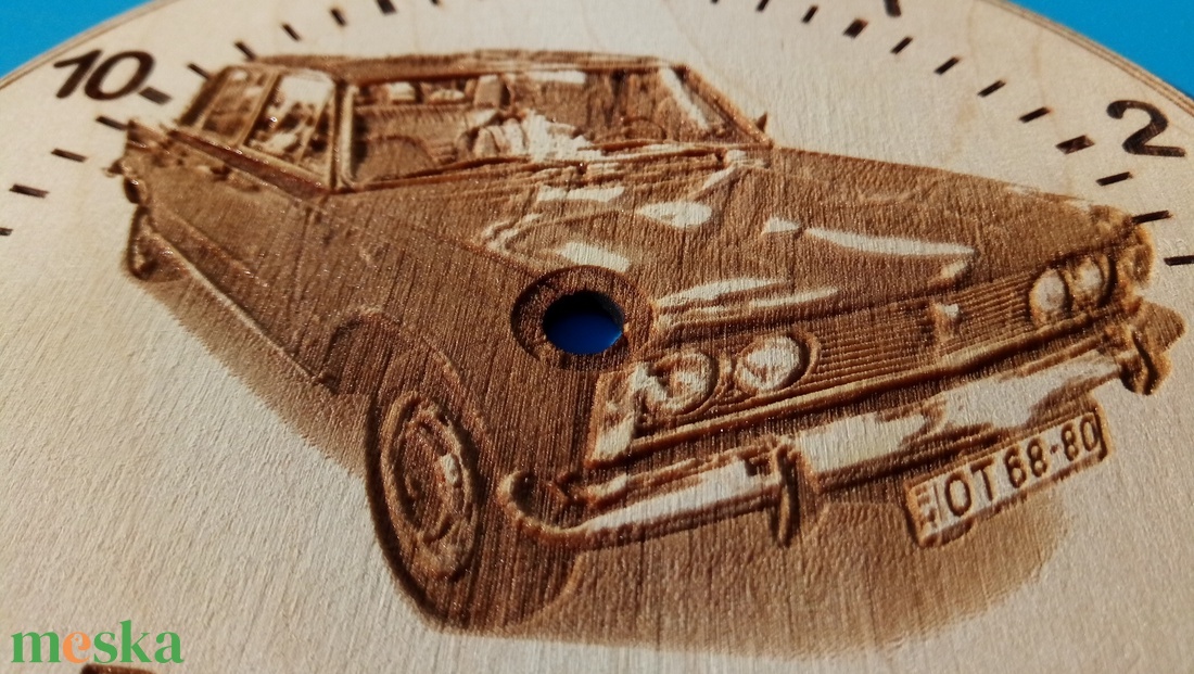 Polski fiat 125 mintás falióra. - otthon & életmód - dekoráció - fali és függő dekoráció - falióra & óra - Meska.hu