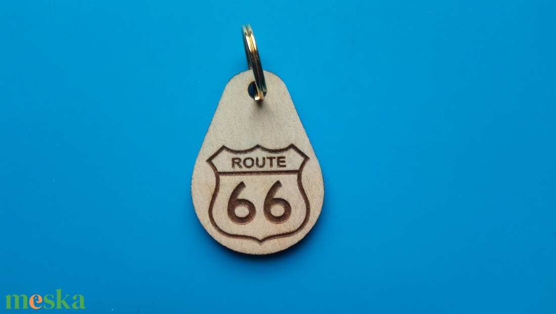 ROUTE 66 kulcstartó. - táska & tok - kulcstartó & táskadísz - kulcstartó - Meska.hu