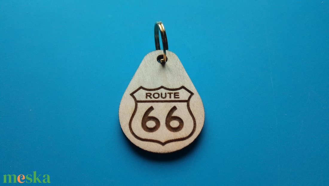 ROUTE 66 kulcstartó. - táska & tok - kulcstartó & táskadísz - kulcstartó - Meska.hu