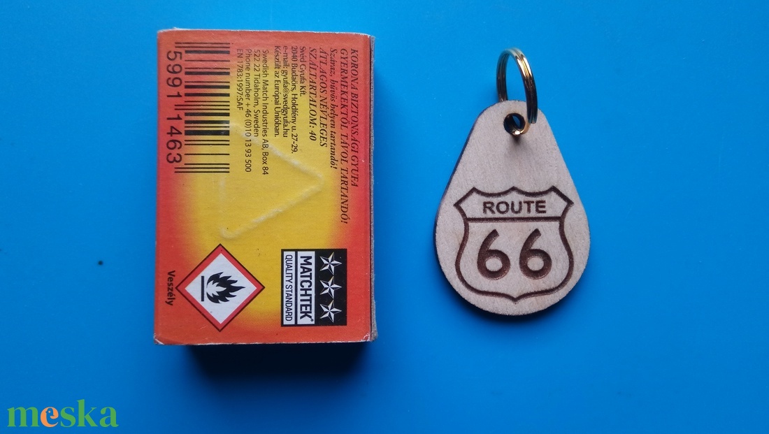 ROUTE 66 kulcstartó. - táska & tok - kulcstartó & táskadísz - kulcstartó - Meska.hu