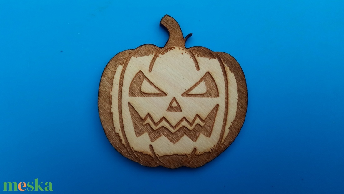 Hűtőmágnes haloween tök , töklámpás mintával.  - otthon & életmód - konyhafelszerelés, tálalás - konyhai dekoráció - hűtőmágnes - Meska.hu