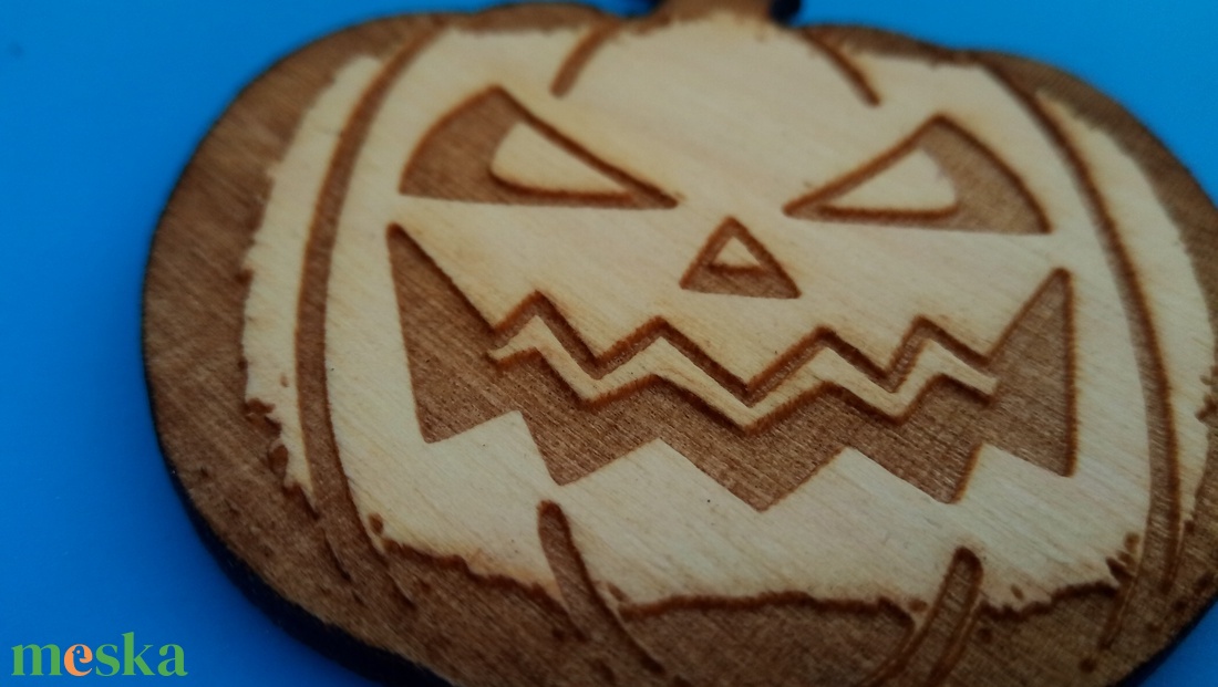 Hűtőmágnes haloween tök , töklámpás mintával.  - otthon & életmód - konyhafelszerelés, tálalás - konyhai dekoráció - hűtőmágnes - Meska.hu