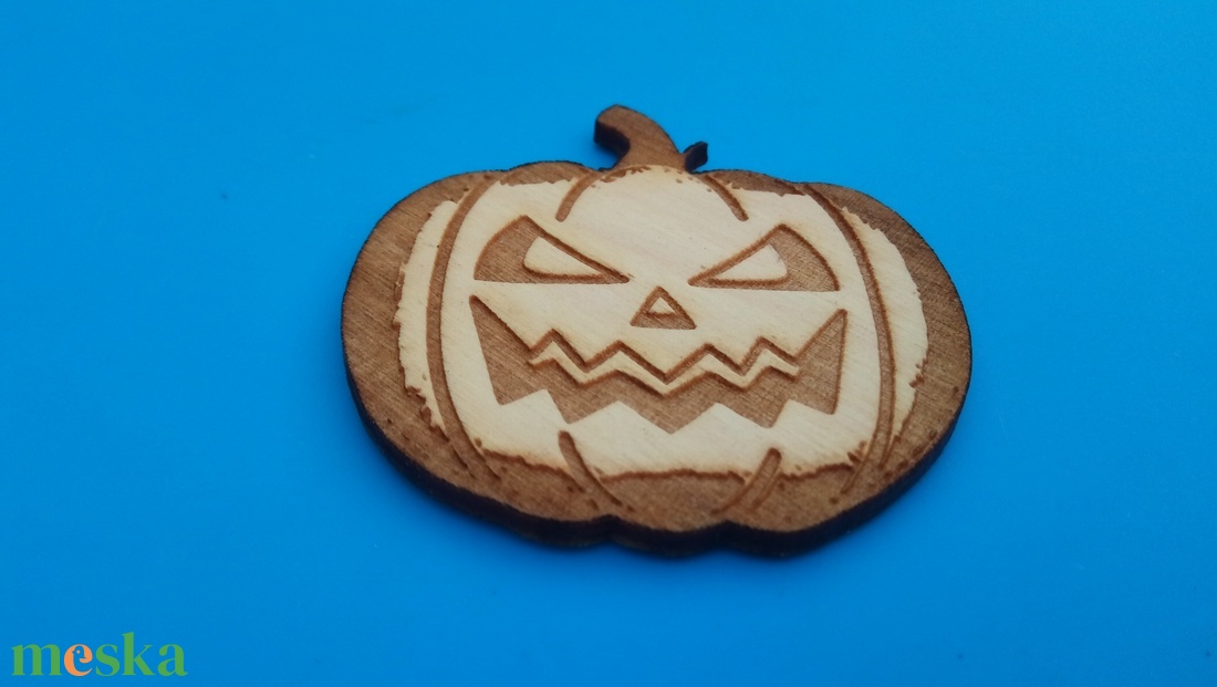 Hűtőmágnes haloween tök , töklámpás mintával.  - otthon & életmód - konyhafelszerelés, tálalás - konyhai dekoráció - hűtőmágnes - Meska.hu