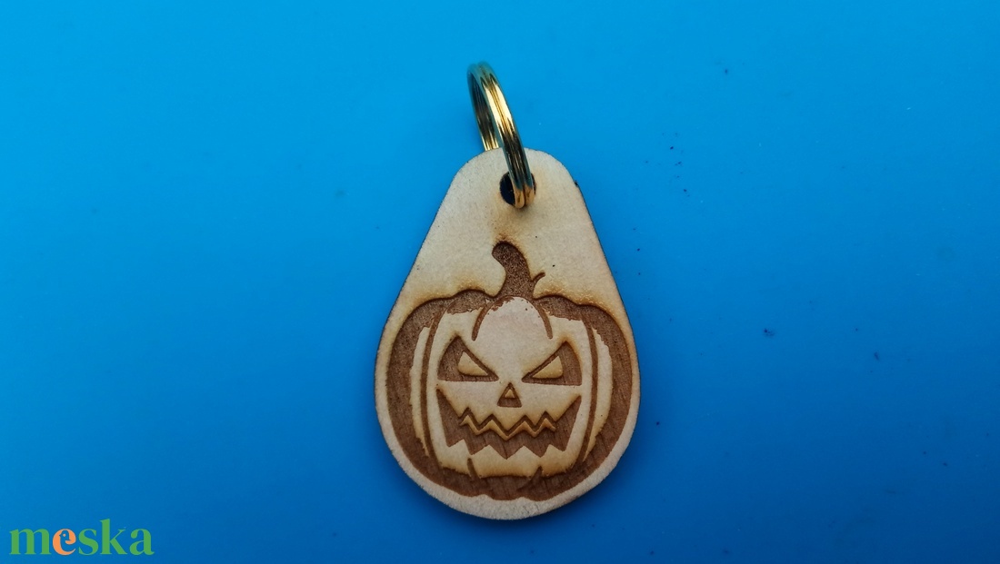 Töklámpás kulcstartó. Haloween tök mintás.  - táska & tok - kulcstartó & táskadísz - kulcstartó - Meska.hu