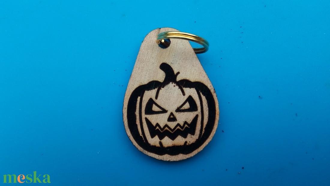 Töklámpás kulcstartó. Haloween tök mintás.  - táska & tok - kulcstartó & táskadísz - kulcstartó - Meska.hu