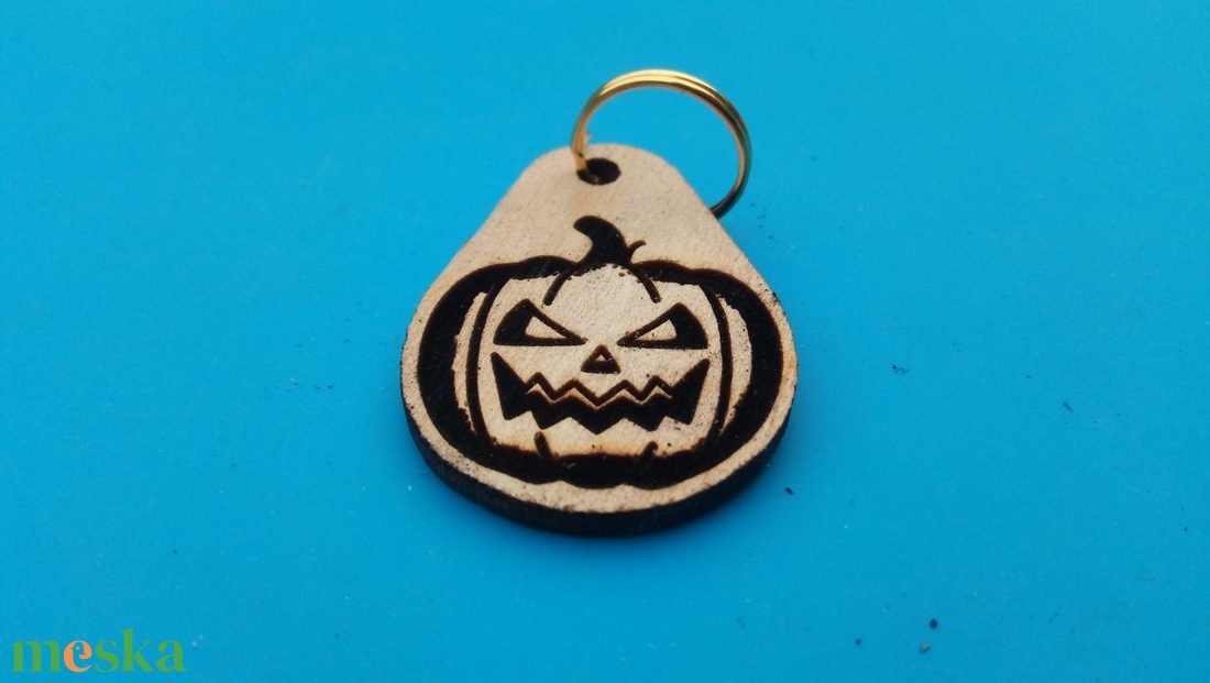 Töklámpás kulcstartó. Haloween tök mintás.  - táska & tok - kulcstartó & táskadísz - kulcstartó - Meska.hu