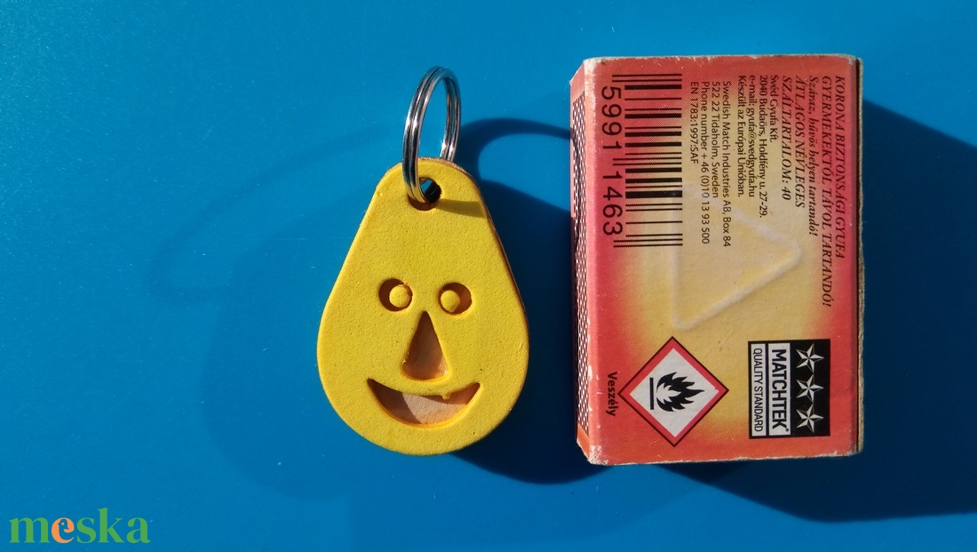 Sárga, Nevető kulcstartó. Vidám gyerekeknek, vicces felnőtteknek, humoros öregeknek vagy szomorúaknak ajándékba.  - táska & tok - kulcstartó & táskadísz - kulcstartó - Meska.hu