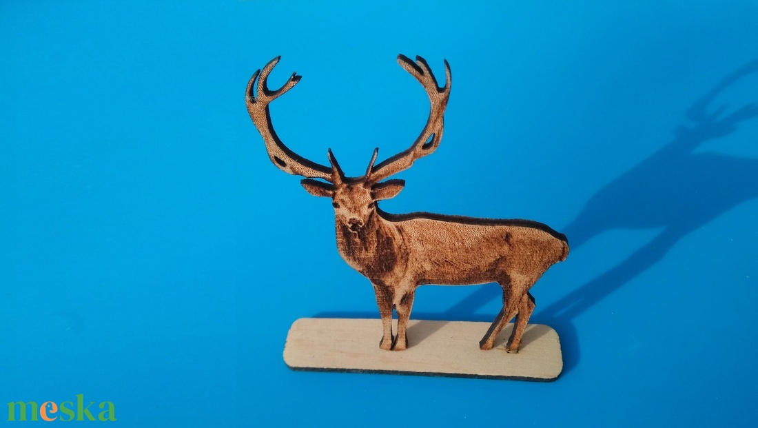 Szarvas vitrindísz. Vagy asztali dísz. Karácsonyra, mikulásra, szilveszterre. Vadásznak, állatbarátnak, erdőjárónak. - esküvő - dekoráció - asztaldísz - Meska.hu