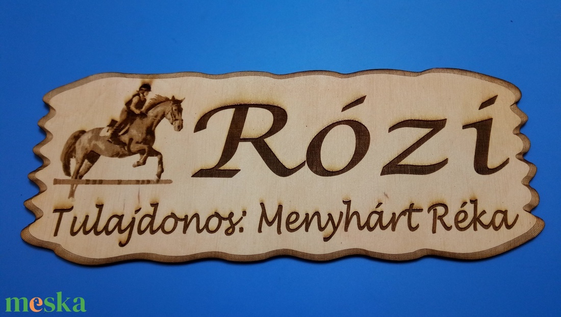 Megrendelésre készült lovas Menyhárt tábla. - otthon & életmód - ház & kert - névtábla - Meska.hu