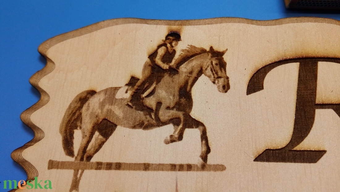 Megrendelésre készült lovas Menyhárt tábla. - otthon & életmód - ház & kert - névtábla - Meska.hu