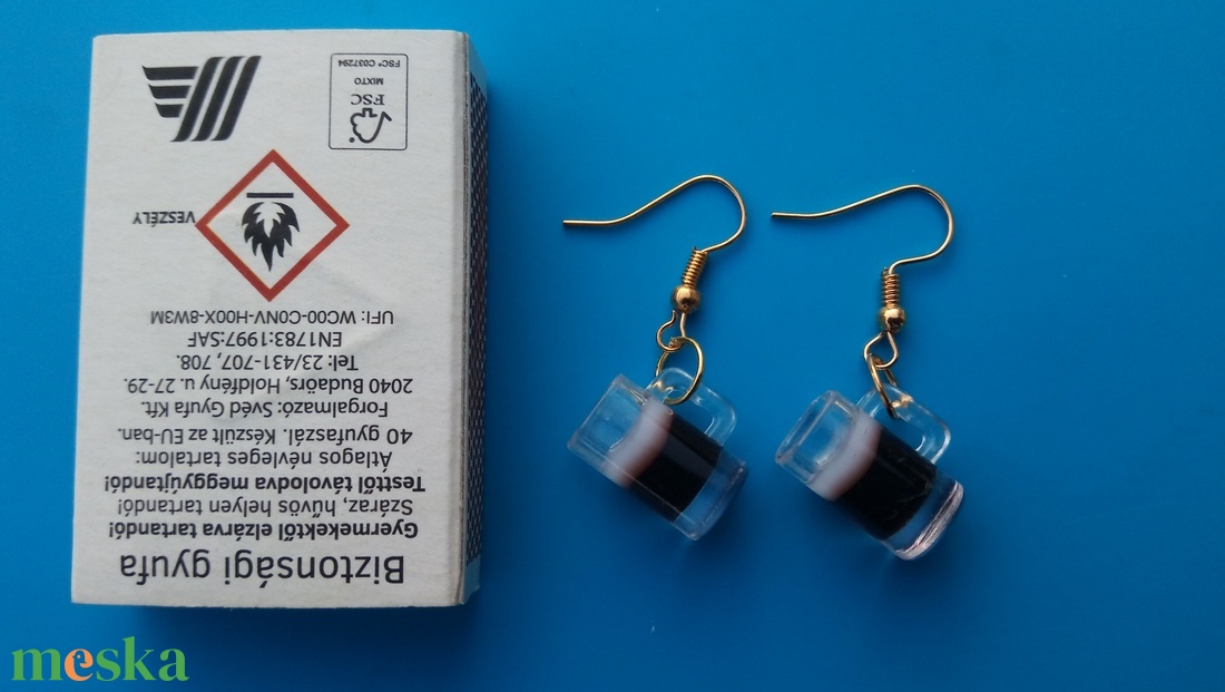 Farsangi söröskorsó fülbevaló több akasztó Farsang, buli, vidám összejövetel, haveri találkozó, kocsma party, vidámság - esküvő - ékszer - fülbevaló - Meska.hu