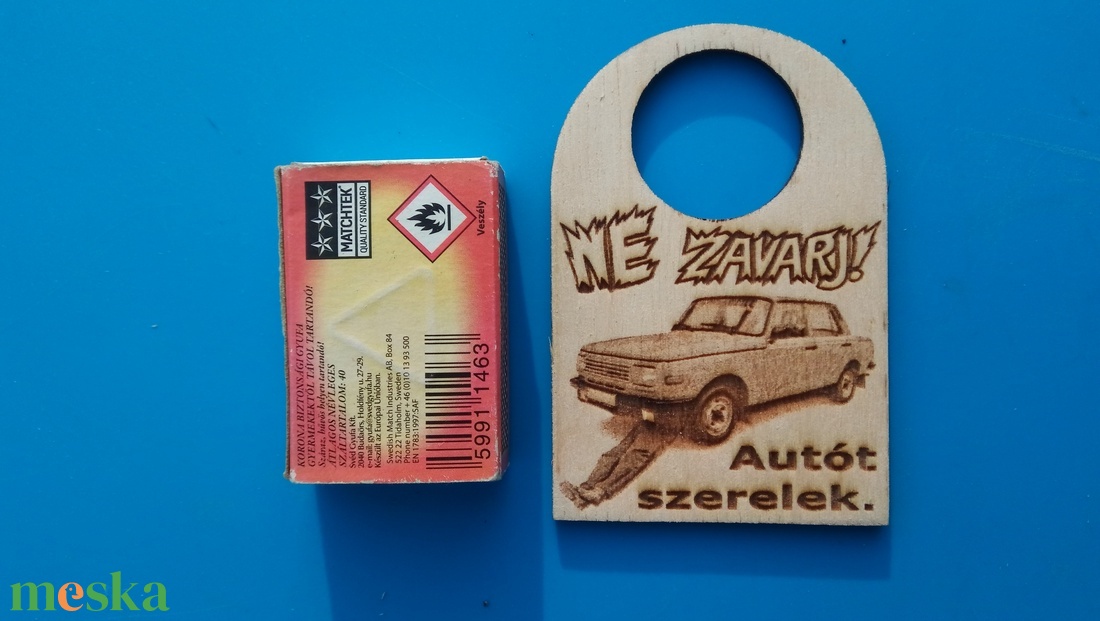 NE ZAVARJ! Wartburg 353 EH mintás, vicces, humoros, veterán ajándék tábla, DDR rajongóknak. - esküvő - dekoráció - tábla & jelzés - Meska.hu