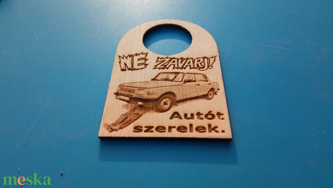 NE ZAVARJ! Wartburg 353 EH mintás, vicces, humoros, veterán ajándék tábla, DDR rajongóknak. - esküvő - dekoráció - tábla & jelzés - Meska.hu