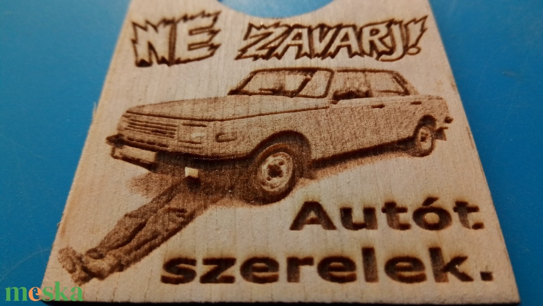 NE ZAVARJ! Wartburg 353 EH mintás, vicces, humoros, veterán ajándék tábla, DDR rajongóknak. - esküvő - dekoráció - tábla & jelzés - Meska.hu