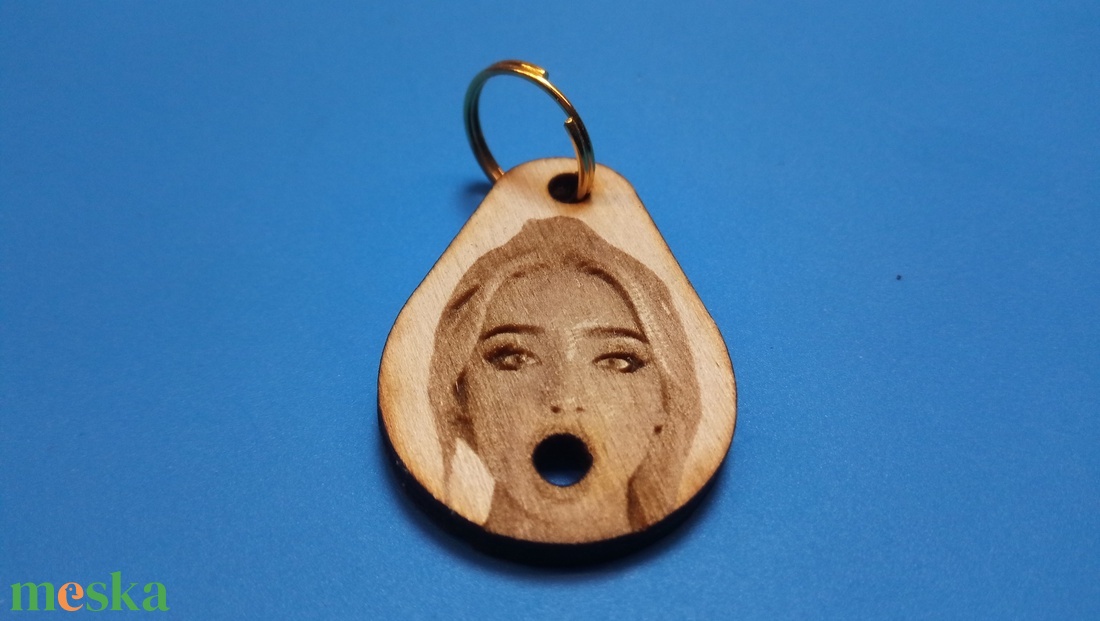 Pajzán kulcstartó. Tátika 2. Szép női arc, egy kis csavarral. Férfiaknak kiváló ajándék. Persze, célzás nélkül. ;-) - táska & tok - kulcstartó & táskadísz - kulcstartó - Meska.hu