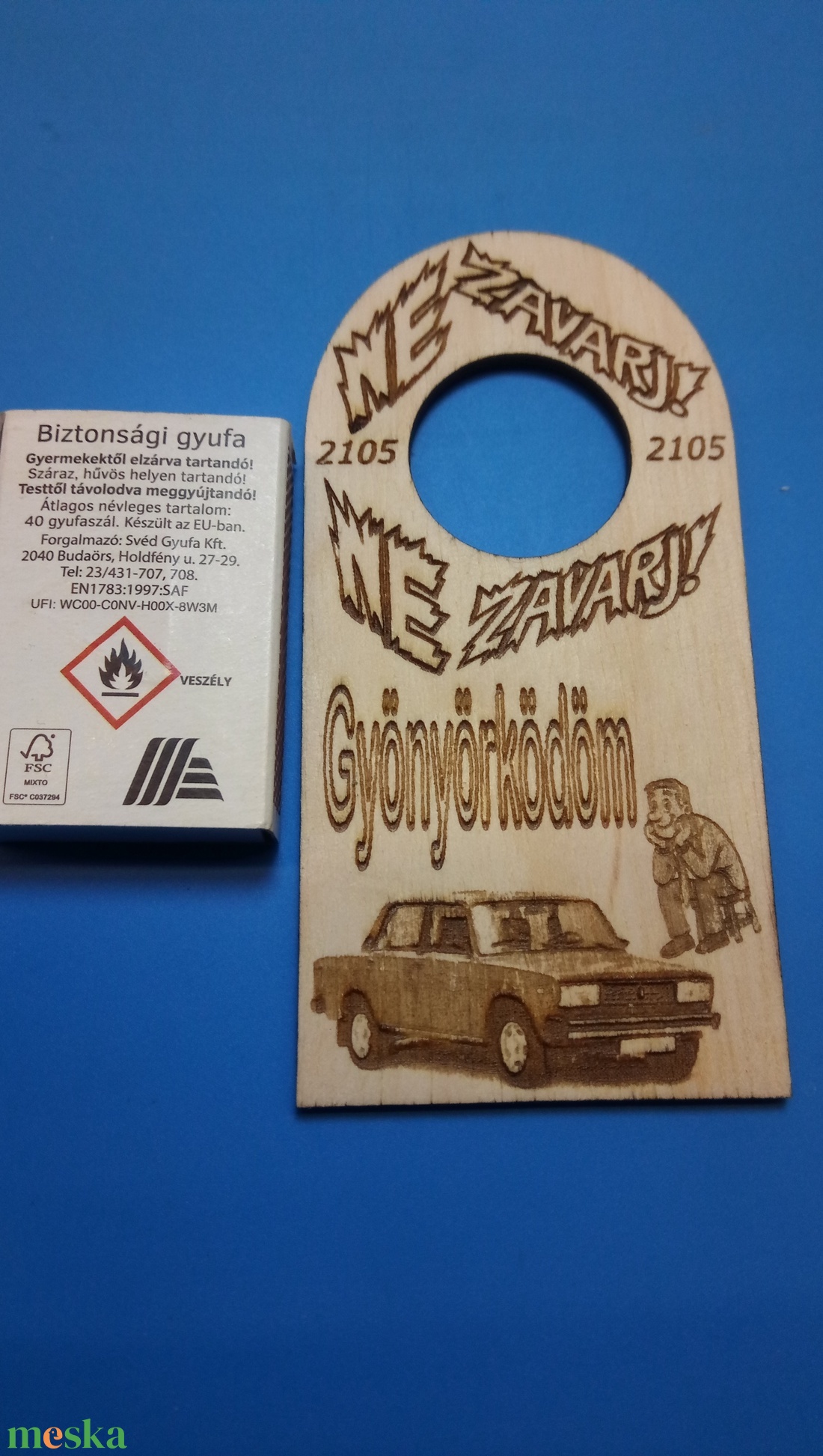 NE ZAVARJ! tábla 2105-ös LADA mintával. Vicces, humoros Netábla, ladásoknak, férfinak, fiúnak, veteránosnak, ajándékba. - esküvő - dekoráció - tábla & jelzés - Meska.hu