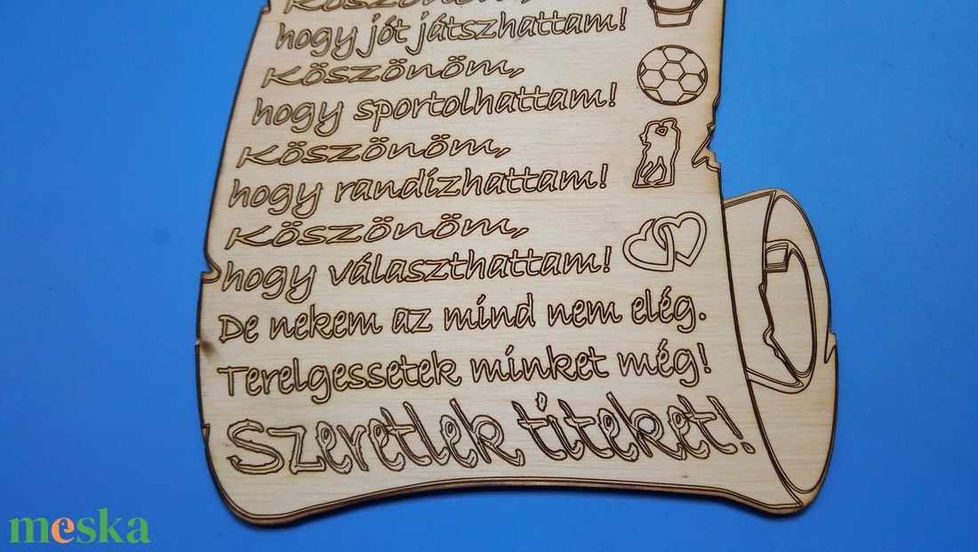Szülőköszöntő pergamen. Esküvői ajándék falitábla, nyírfából. Apának, anyának szeretettel adható, emléktábla.  - esküvő - emlék & ajándék - szülőköszöntő ajándék - Meska.hu