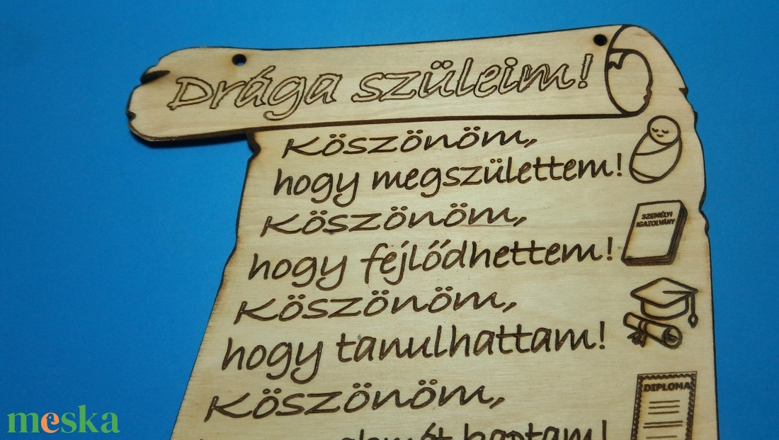 Esküvői Szülőköszöntő pergamen. Ajándék falitábla esküvőre. Apának, anyának szívből adható, falra akasztható emléktábla. - esküvő - emlék & ajándék - szülőköszöntő ajándék - Meska.hu