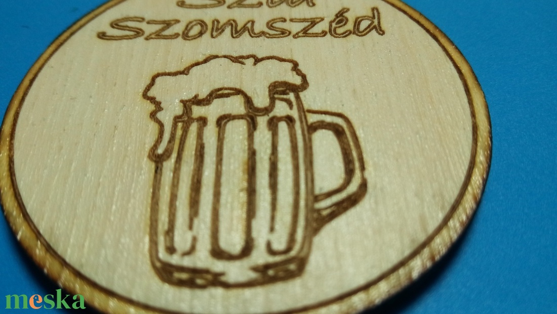 Szia szomszéd hűtőmágnes. Ajándékba, meglepetésnek, köszönetnek, fiú szomszédnak. - otthon & életmód - konyhafelszerelés, tálalás - konyhai dekoráció - hűtőmágnes - Meska.hu