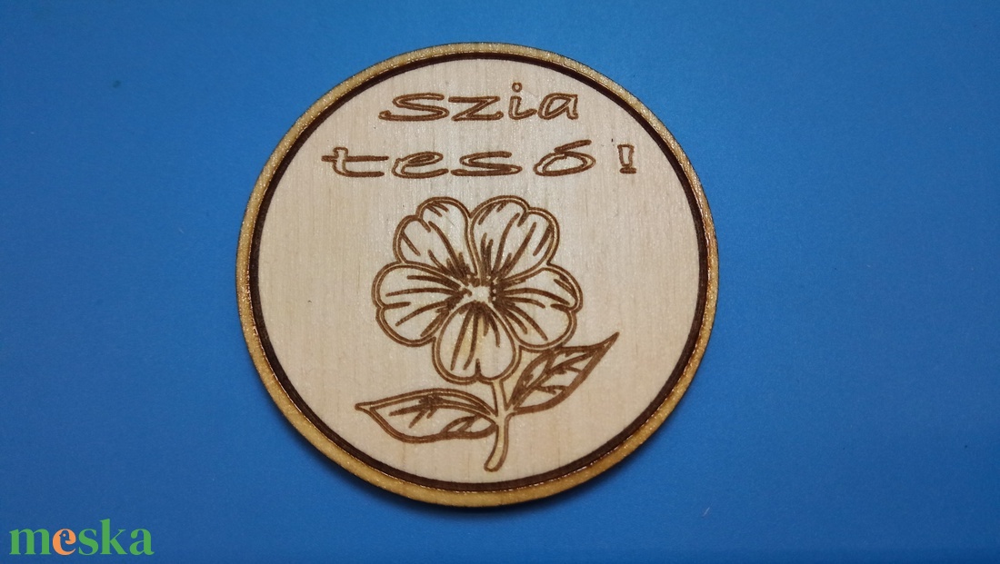 Szia tesó! Hűtőmégnes, lánynak, lány testvérnek. Ajándéknak, köszönetnek, viccnek, jókedvnek. - otthon & életmód - konyhafelszerelés, tálalás - konyhai dekoráció - hűtőmágnes - Meska.hu