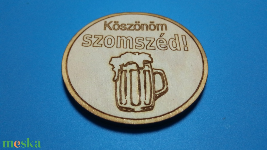 Köszönöm szomszéd! Ajándék űtőmágnes. Köszönet nyilvánítás kedves szomszédúnknak a segítségért. Fiú verzió. - otthon & életmód - konyhafelszerelés, tálalás - konyhai dekoráció - hűtőmágnes - Meska.hu