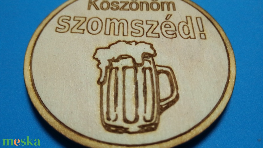 Köszönöm szomszéd! Ajándék űtőmágnes. Köszönet nyilvánítás kedves szomszédúnknak a segítségért. Fiú verzió. - otthon & életmód - konyhafelszerelés, tálalás - konyhai dekoráció - hűtőmágnes - Meska.hu