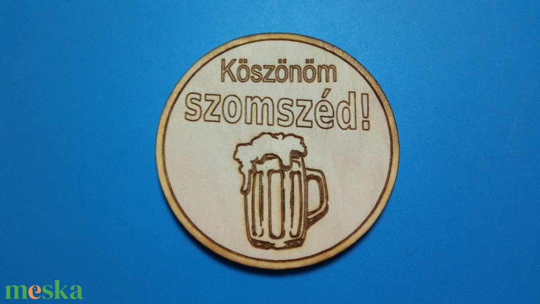 Köszönöm szomszéd! Ajándék űtőmágnes. Köszönet nyilvánítás kedves szomszédúnknak a segítségért. Fiú verzió. - otthon & életmód - konyhafelszerelés, tálalás - konyhai dekoráció - hűtőmágnes - Meska.hu