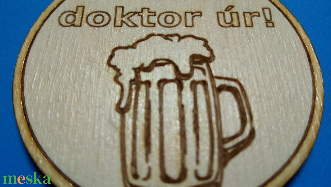 Köszönöm doktor úr! Hűtőmágnes. Szívből jövő köszönet ajándék a kedves dokinak a segítségért.  - otthon & életmód - konyhafelszerelés, tálalás - konyhai dekoráció - hűtőmágnes - Meska.hu