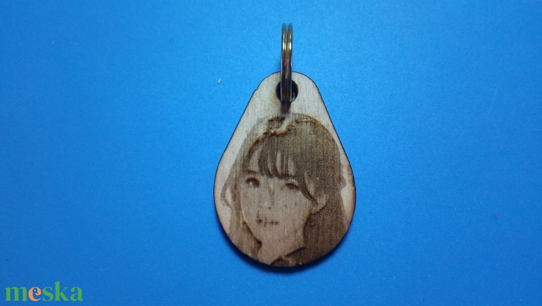 Szerelmi ajándék. Portré kulcstartó, szerelmed képével egyedileg elkészítve. (A minta női arc is megvásárolható.) 1 - táska & tok - kulcstartó & táskadísz - kulcstartó - Meska.hu