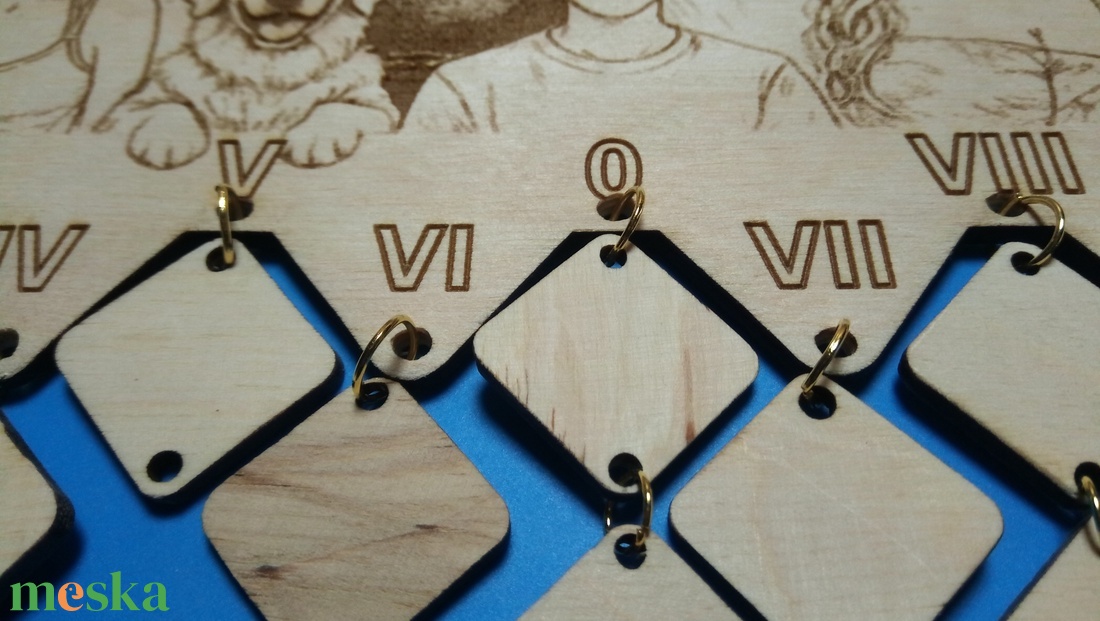 Családi öröknaptár, új funkciókkal. Fedezd fel! Rajzos változat. Ajándék évfordulóra, ünnepre szülőknek, családtagoknak. - otthon & életmód - dekoráció - fali és függő dekoráció - falinaptár & öröknaptár - Meska.hu