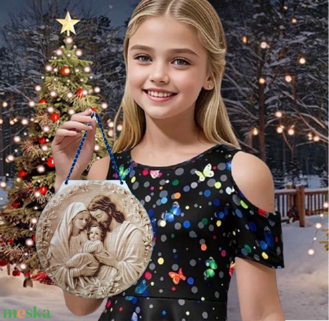 Az újszülött Jézuska. Húsvéti ajándék idősebbeknek, vallásos érzelműeknek. Gravírozott fa falikép. - otthon & életmód - dekoráció - kép & falikép - fából készült kép - Meska.hu