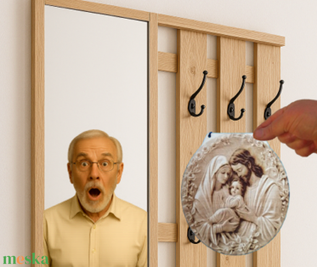 Krisztus falikép. Karácsonyi gravírozott Jézus ajándék kép. Jézuska gyermek korában. - otthon & életmód - dekoráció - kép & falikép - fából készült kép - Meska.hu