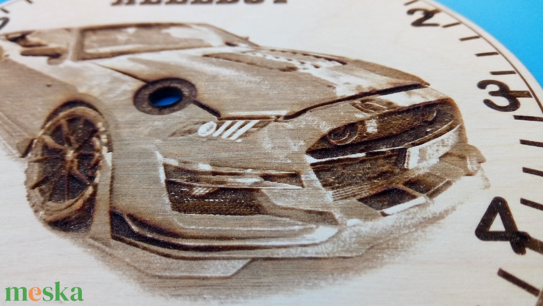 Húsvétra, ajándékba: HELLBOY mintás falióra. Ford Mustang rajongónak, veteránosnak. - otthon & életmód - dekoráció - fali és függő dekoráció - falióra & óra - Meska.hu