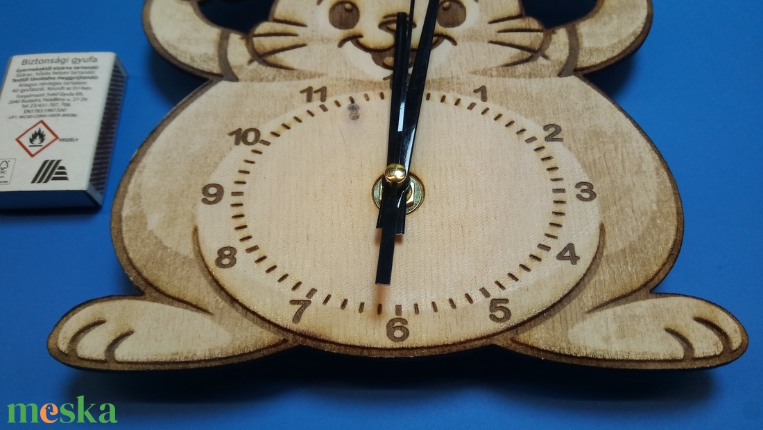 Húsvétra, húsvéti nyuszi falióra gyermeknek, gyerek szobába. - otthon & életmód - dekoráció - fali és függő dekoráció - falióra & óra - Meska.hu