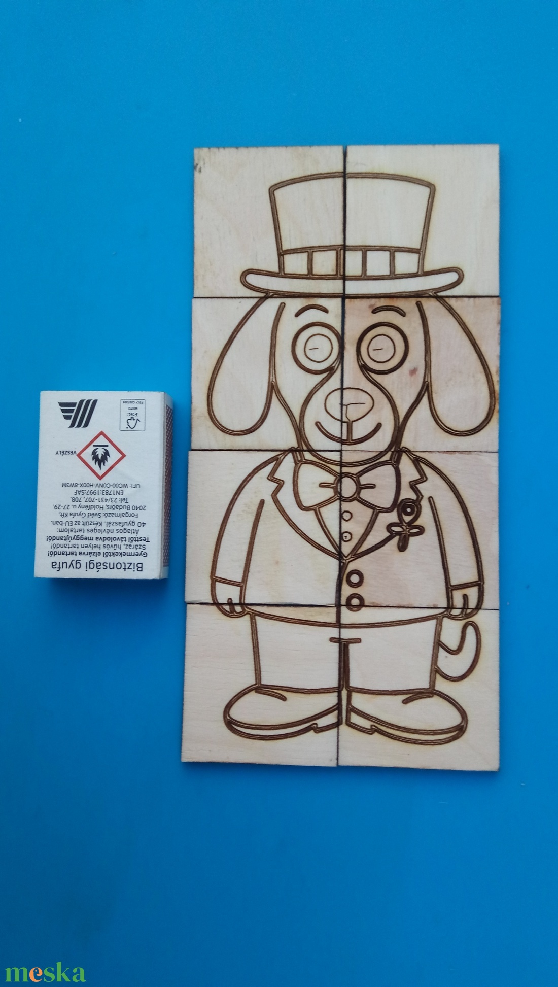 Kutya vőlegény, macska / cica menyasszony. Kirakós játék esküvőre, kisgyerekeknek, de főleg gyerekvigyázóknak. - játék & sport - puzzle - kirakó, kocka kirakó - Meska.hu