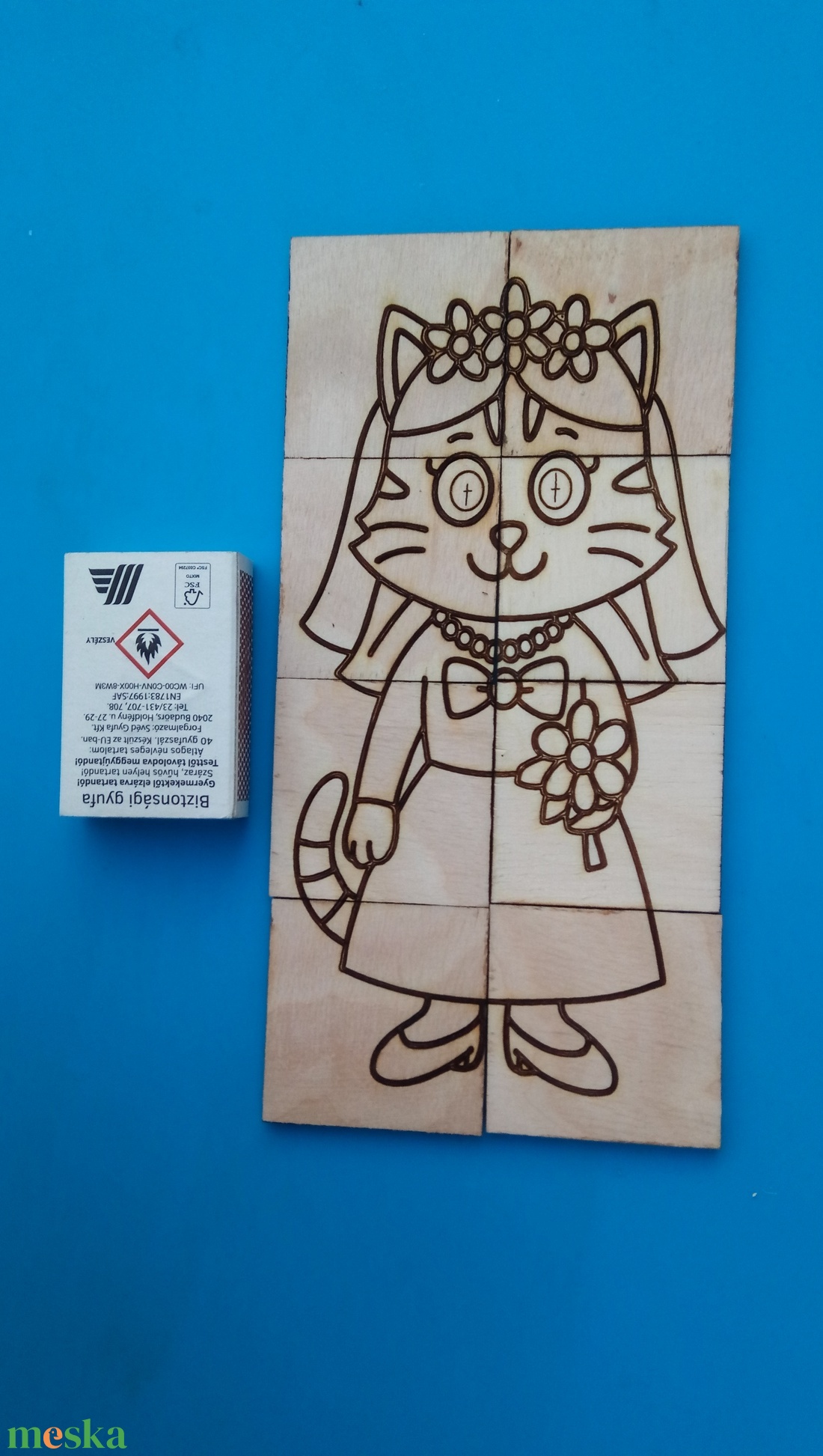 Kutya vőlegény, macska / cica menyasszony. Kirakós játék esküvőre, kisgyerekeknek, de főleg gyerekvigyázóknak. - játék & sport - puzzle - kirakó, kocka kirakó - Meska.hu