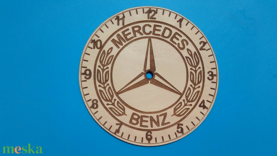 Mercedes mintás falióra, Merci rajongóknak, veterán autósoknak. - otthon & életmód - dekoráció - fali és függő dekoráció - falióra & óra - Meska.hu