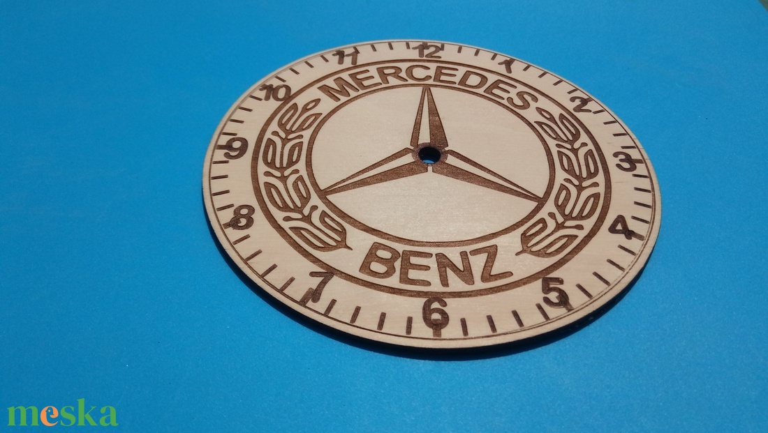 Mercedes mintás falióra, Merci rajongóknak, veterán autósoknak. - otthon & életmód - dekoráció - fali és függő dekoráció - falióra & óra - Meska.hu