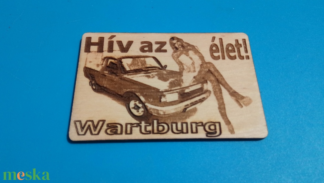 Wartburg 353 ponyvás Transport mintás hűtőmágenes. Hív az élet! - otthon & életmód - konyhafelszerelés, tálalás - konyhai dekoráció - hűtőmágnes - Meska.hu